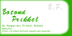 botond prikkel business card
